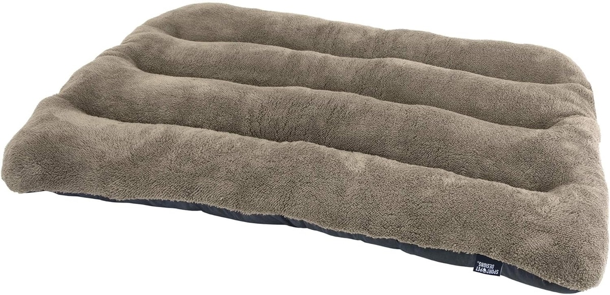 SportPet Designs plush reversible crate mat for dogs